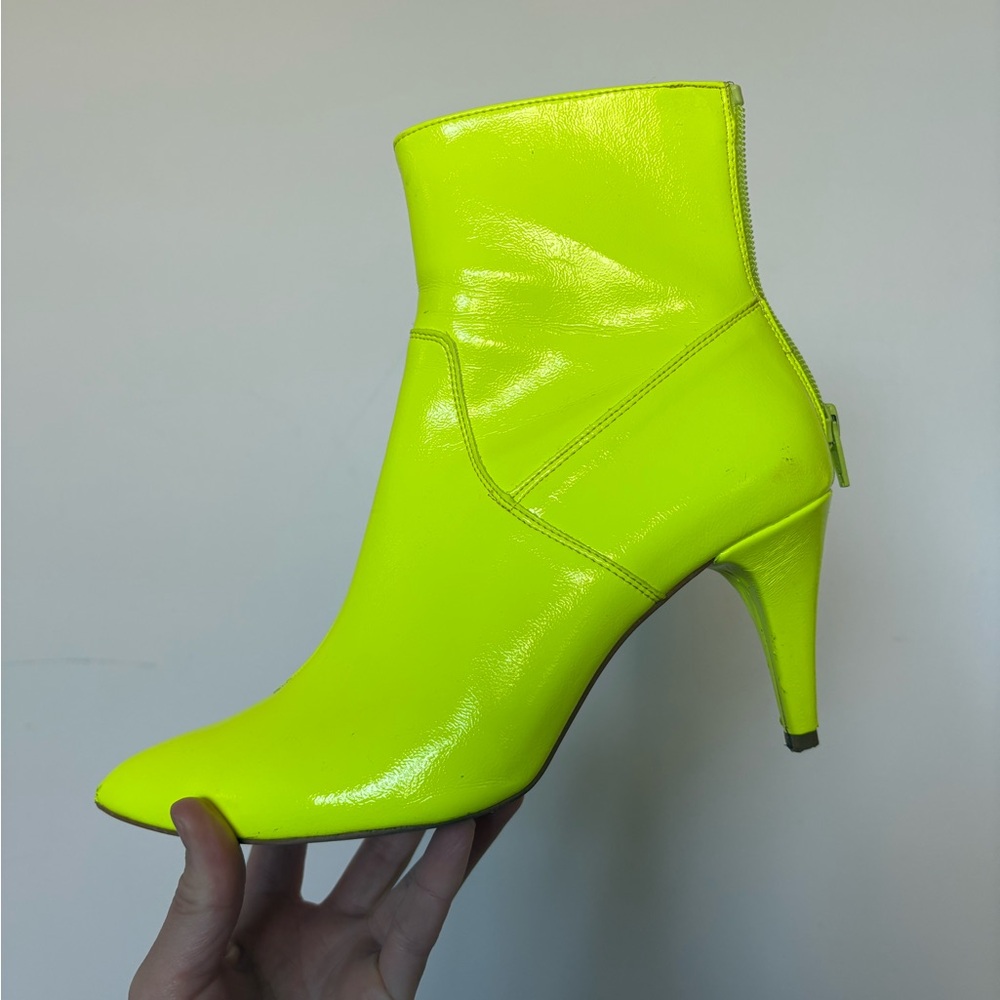 Free People Bright Yellow Heeled Boots - Picture 4 of 8